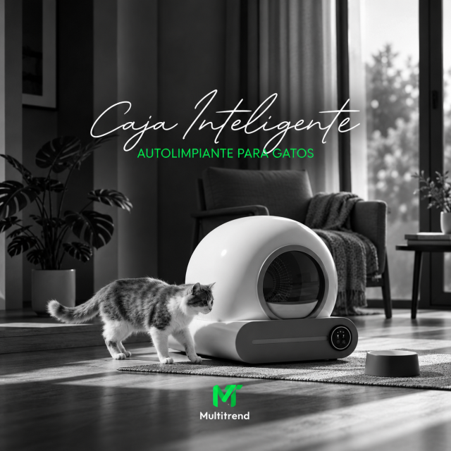 Caja De Arena Inteligente Para Gatos Autolimpiante Y Automática