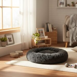 Cama Tipo Donut para Mascotas Confort y Estilo