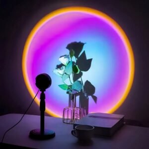 Lámpara Halo Mesa Multitrend Sunset Lamp Elegante Y Moderna