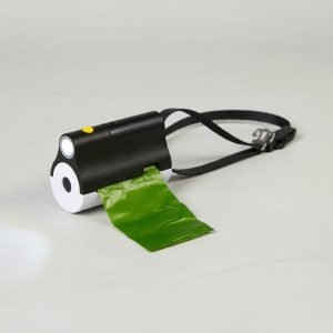 Dispensador De Bolsas De Residuos Para Mascota Con Linterna