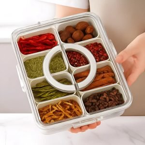 Organizador Con 8 Compartimentos - Contenedor De Condimentos