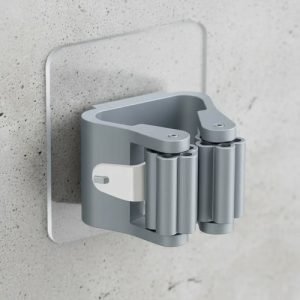 Soporte Adhesivo Para Escoba Lampazo Y Mas X 2 Pcs