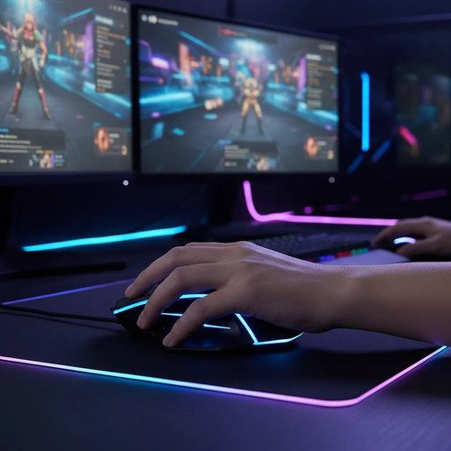 Mouse Gamer Imice Alámbrico Usb Con Luces Led Negro - Imagen 2