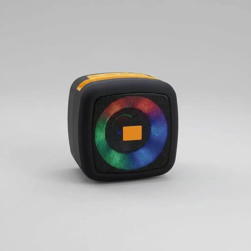 Parlante Bluetooth T&g Tg-359 Mini Cubo Luces Led Rgb Soporte Celular 7w Azul Marino - Imagen 4