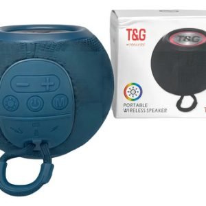 Parlante Portatil T&g Seisa Tg-337 Bluetooth Stereo Radio Fm Color Agua
