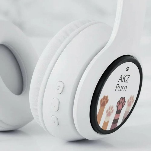 Auriculares Vincha Inalámbricos Akz 08c Para Niños - Imagen 3