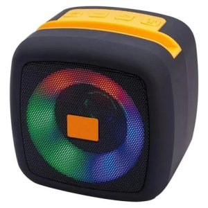 Parlante Bluetooth T&g Tg-359 Mini Cubo Luces Led Rgb Soporte Celular 7w Azul Marino