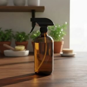 Botellas De Vidrio Ámbar Con Gatillo Pulverizador 500ml