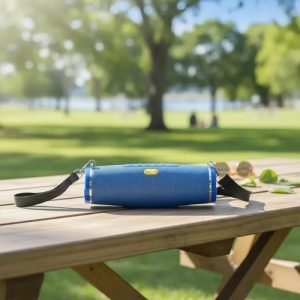 Parlante Bluetooth Portátil T&G TG-176 Azul con Radio y Micrófono